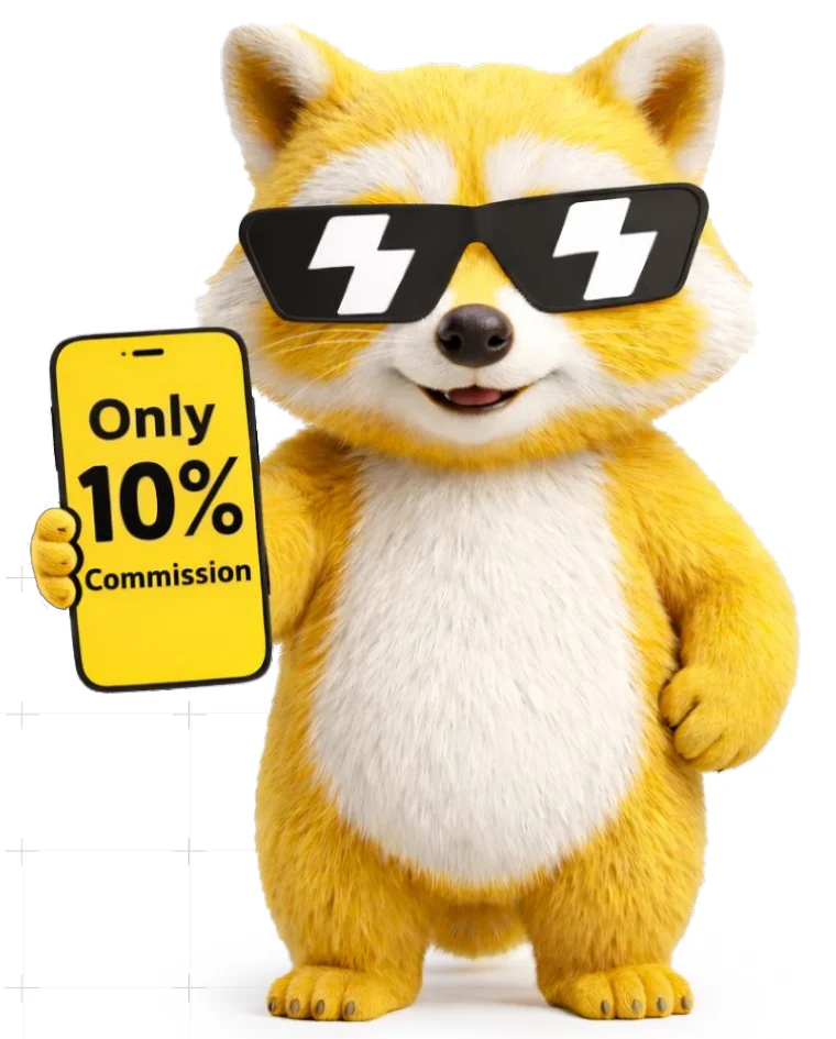 The Urbanese mascot in sunglasses